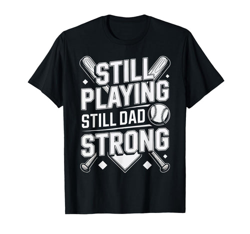 Baseball Dad Baseballer Daddy T-Shirt - Novelty Apparel for Adults - T-Shirt, Sweatshirt, Hoodie