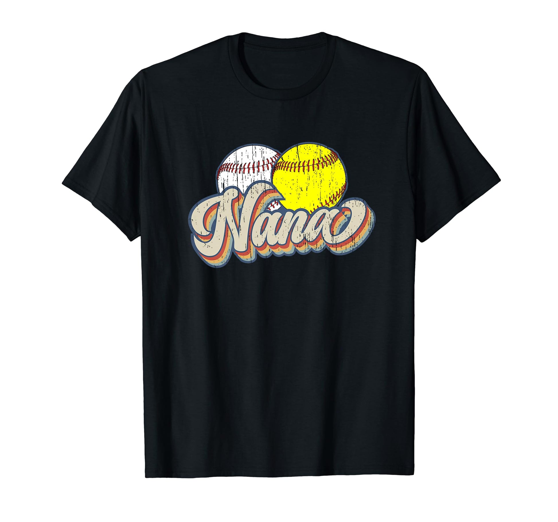 Baseball Softball Nana Grandma T-Shirt - Trendy Graphic for Adults - T-Shirt, Sweatshirt, Hoodie