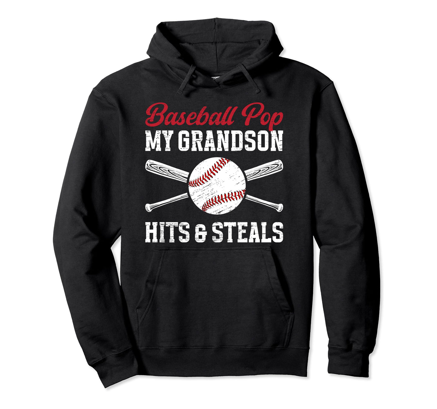 Baseball Pop Funny Grandpa Pop Baseball Hoodie - Trendy Graphic Men Women - T-Shirt, Sweatshirt, Hoodie