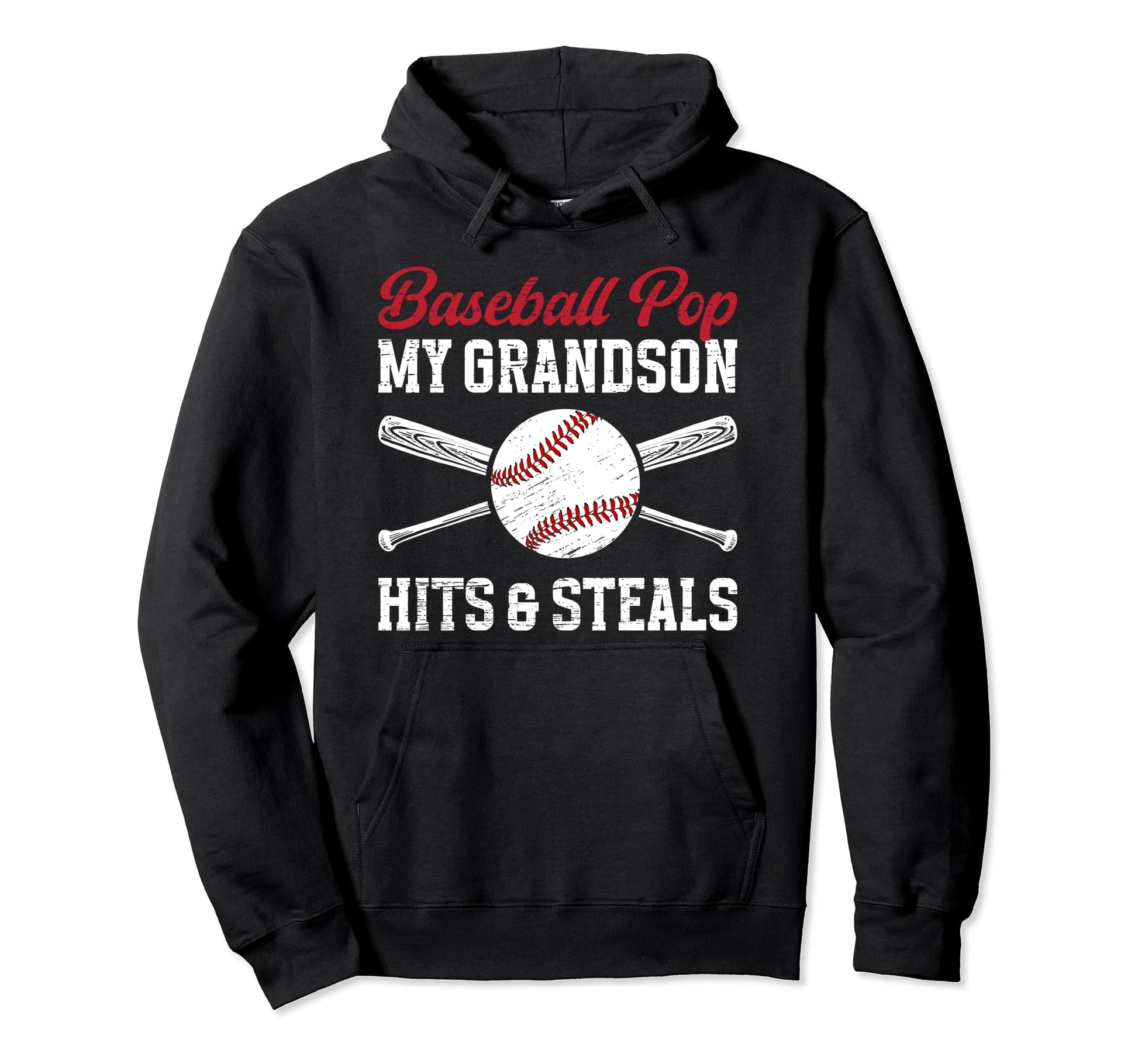 Baseball Pop Funny Grandpa Pop Baseball Hoodie - Trendy Graphic Men Women - T-Shirt, Sweatshirt, Hoodie