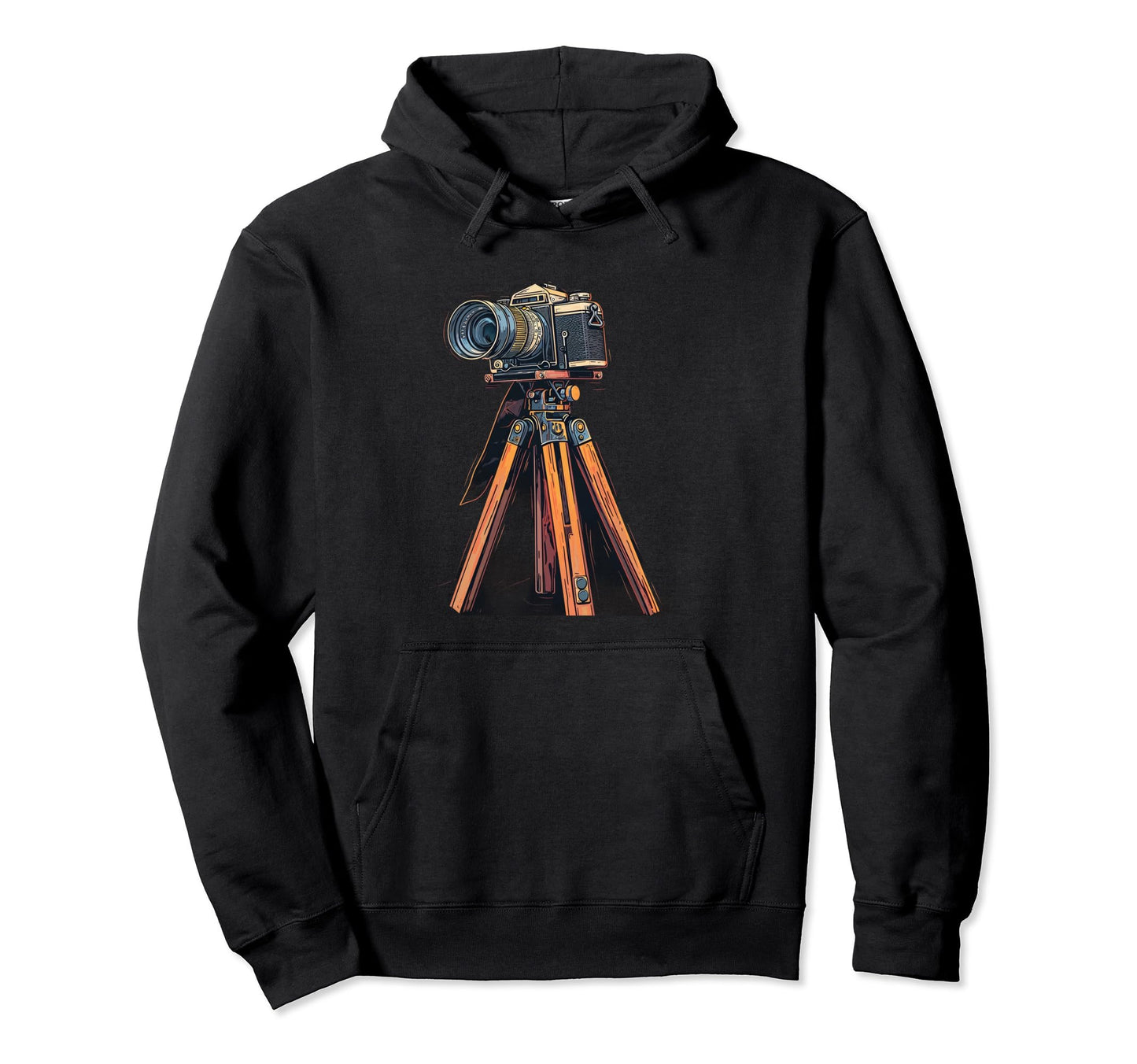 Photography Camera Tripod Hoodie - Aesthetic Graphic for Adults - T-Shirt, Sweatshirt, Hoodie
