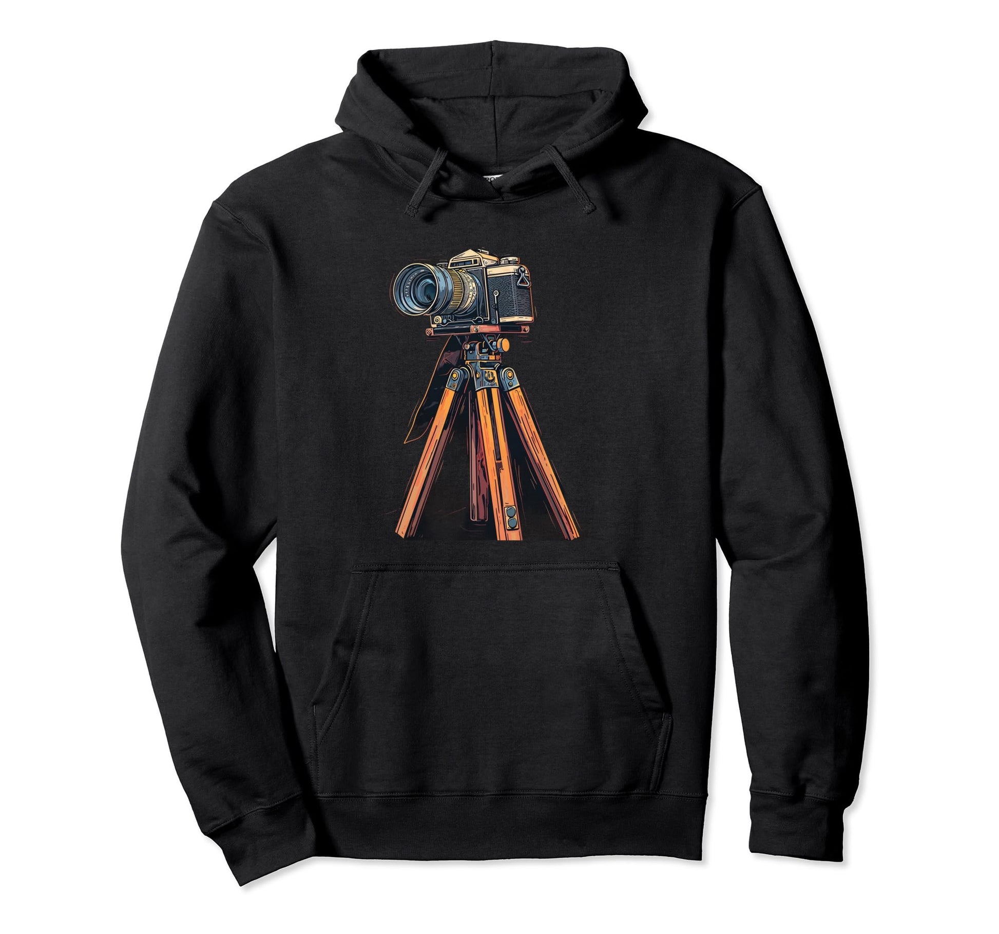 Photography Camera Tripod Hoodie - Aesthetic Graphic for Adults - T-Shirt, Sweatshirt, Hoodie