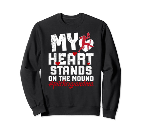 Mound Baseball Pitcher Grandma Sweatshirt - Streetwear Style Unisex - T-Shirt, Sweatshirt, Hoodie