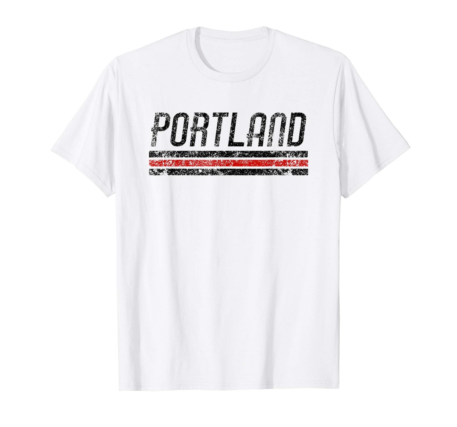 Portland Oregon Weathered Stripe T-Shirt - Unique Graphic for Adults - T-Shirt, Sweatshirt, Hoodie