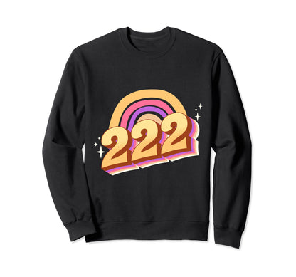 Angel Number 222 Rainbow Sweatshirt - Custom Art Print for Adults - T-Shirt, Sweatshirt, Hoodie