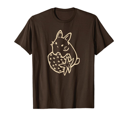 Y2K 90S Kawaii Rabbit Strawberry Bunny T-Shirt - Minimalist Print Men Women - T-Shirt, Sweatshirt, Hoodie