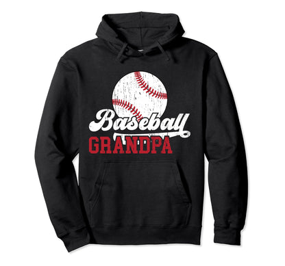 Baseball Grandpa Baseball Player Hoodie - Fun Novelty Design Unisex - T-Shirt, Sweatshirt, Hoodie