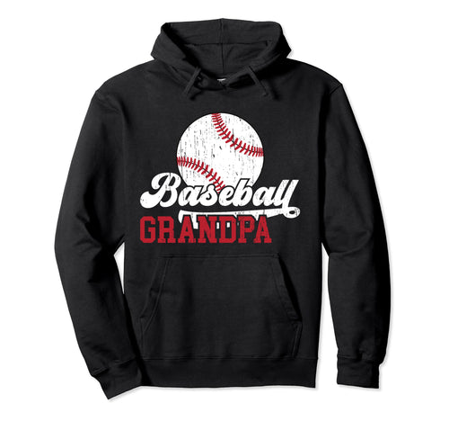 Baseball Grandpa Baseball Player Hoodie - Fun Novelty Design Unisex - T-Shirt, Sweatshirt, Hoodie
