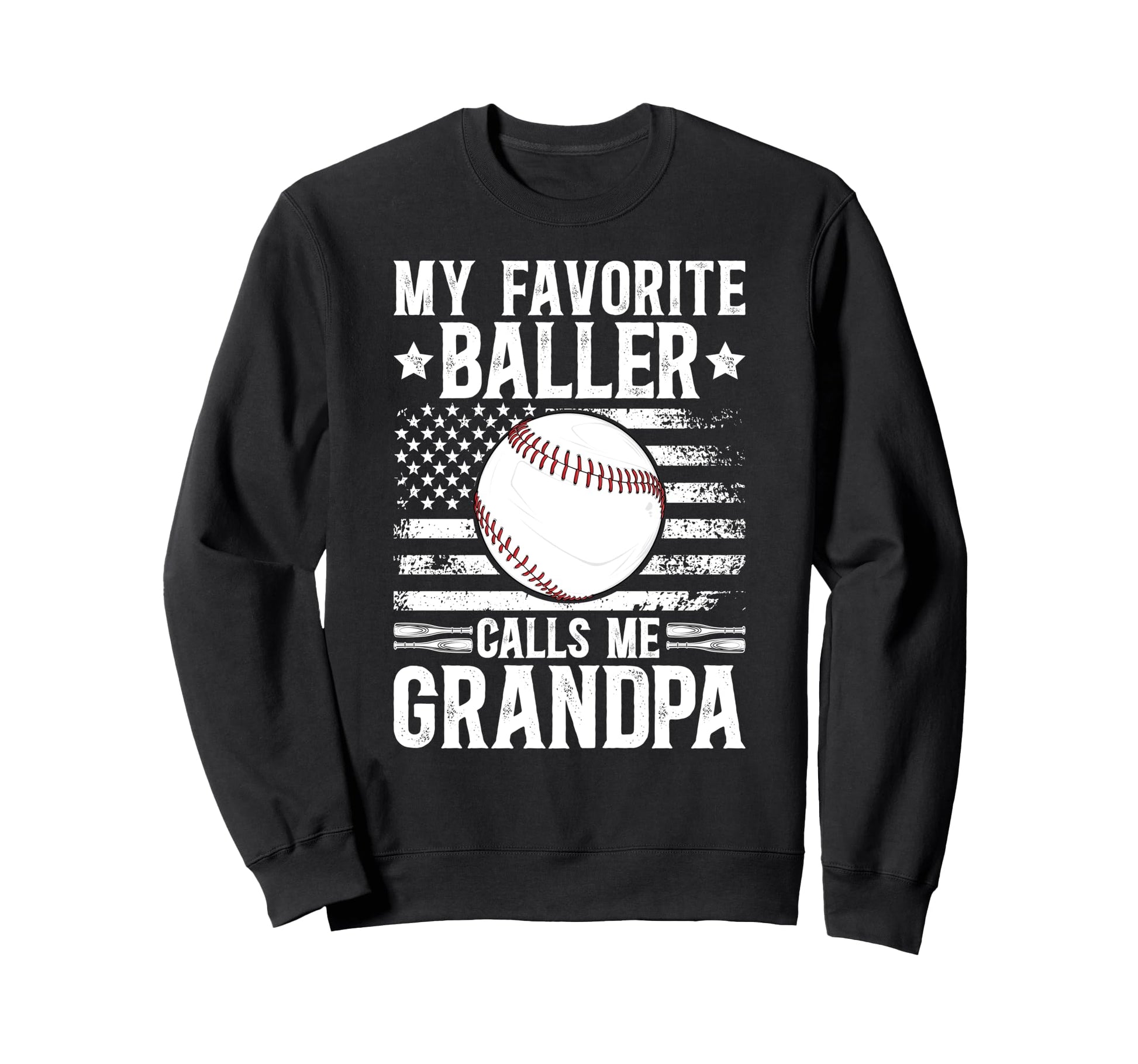 Proud Baseball Grandpa Baseball Sweatshirt - Custom Art Print Men Women - T-Shirt, Sweatshirt, Hoodie
