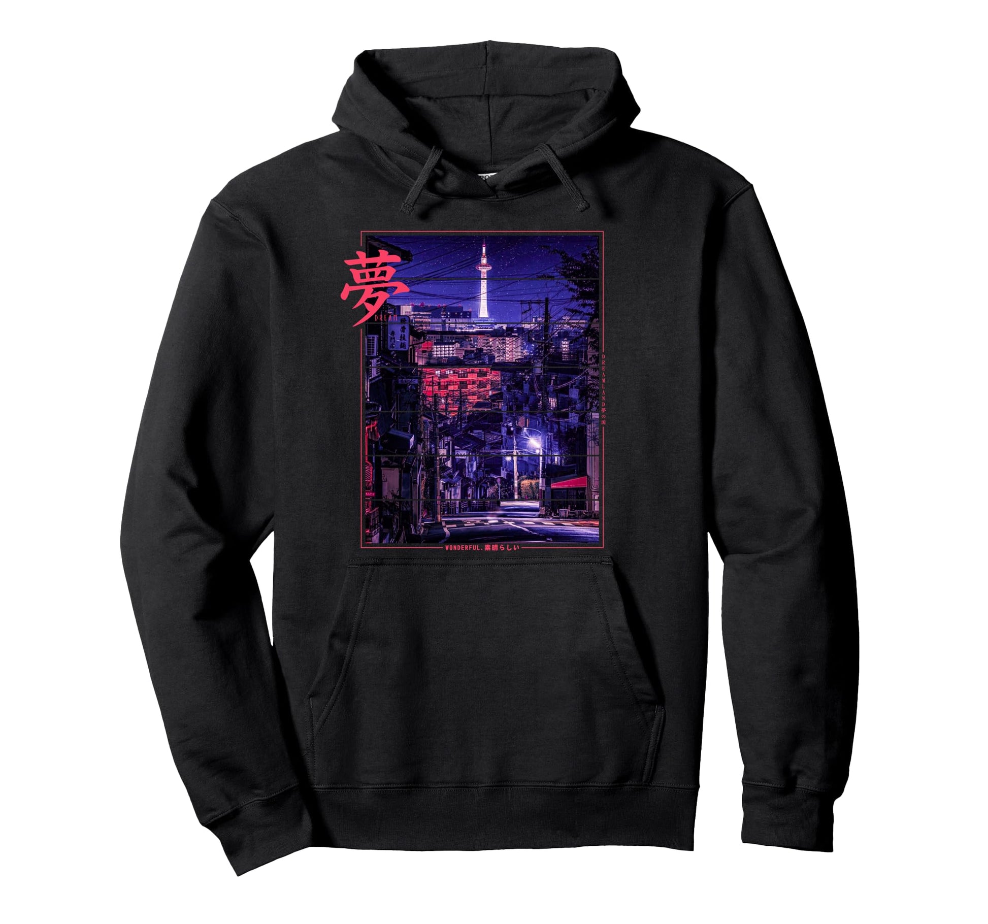 Japan Tokyo City Vaporwave Japanese Hoodie - Minimalist Print Men Women - T-Shirt, Sweatshirt, Hoodie
