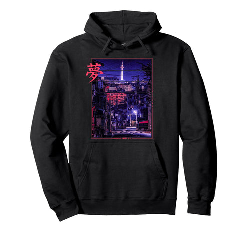 Japan Tokyo City Vaporwave Japanese Hoodie - Minimalist Print Men Women - T-Shirt, Sweatshirt, Hoodie
