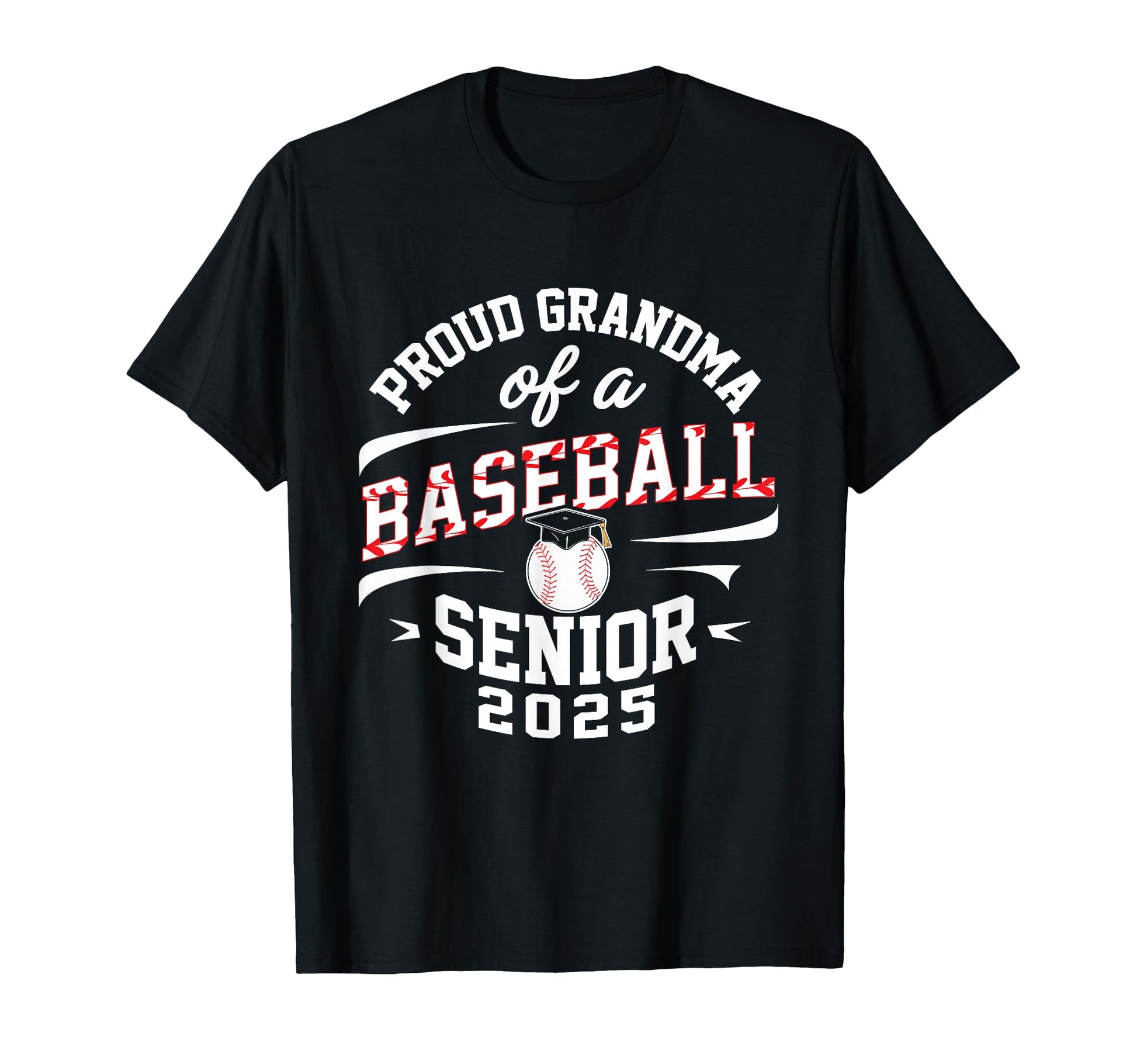 Proud Grandma Baseball Senior Class 2025 T-Shirt - Minimalist Print Unisex - T-Shirt, Sweatshirt, Hoodie