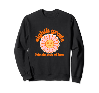 Groovy Eighth Grade Teacher Sweatshirt - Casual Everyday Wear for Adults - T-Shirt, Sweatshirt, Hoodie