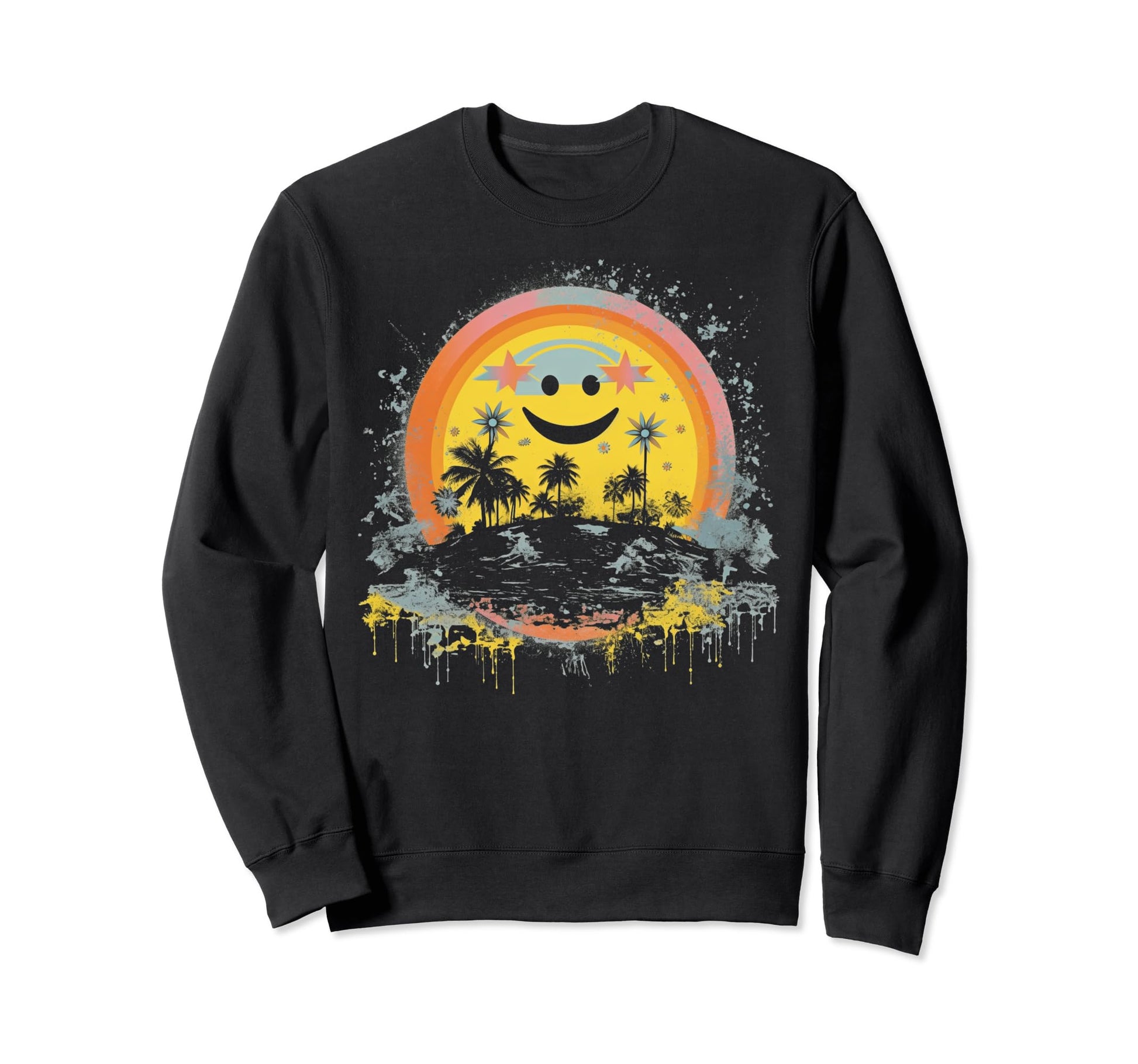 Sun Boho Groovy Sunshine Grunge 33 Sweatshirt - Trendy Graphic for Adults - T-Shirt, Sweatshirt, Hoodie