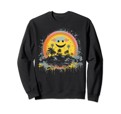 Sun Boho Groovy Sunshine Grunge 33 Sweatshirt - Trendy Graphic for Adults - T-Shirt, Sweatshirt, Hoodie