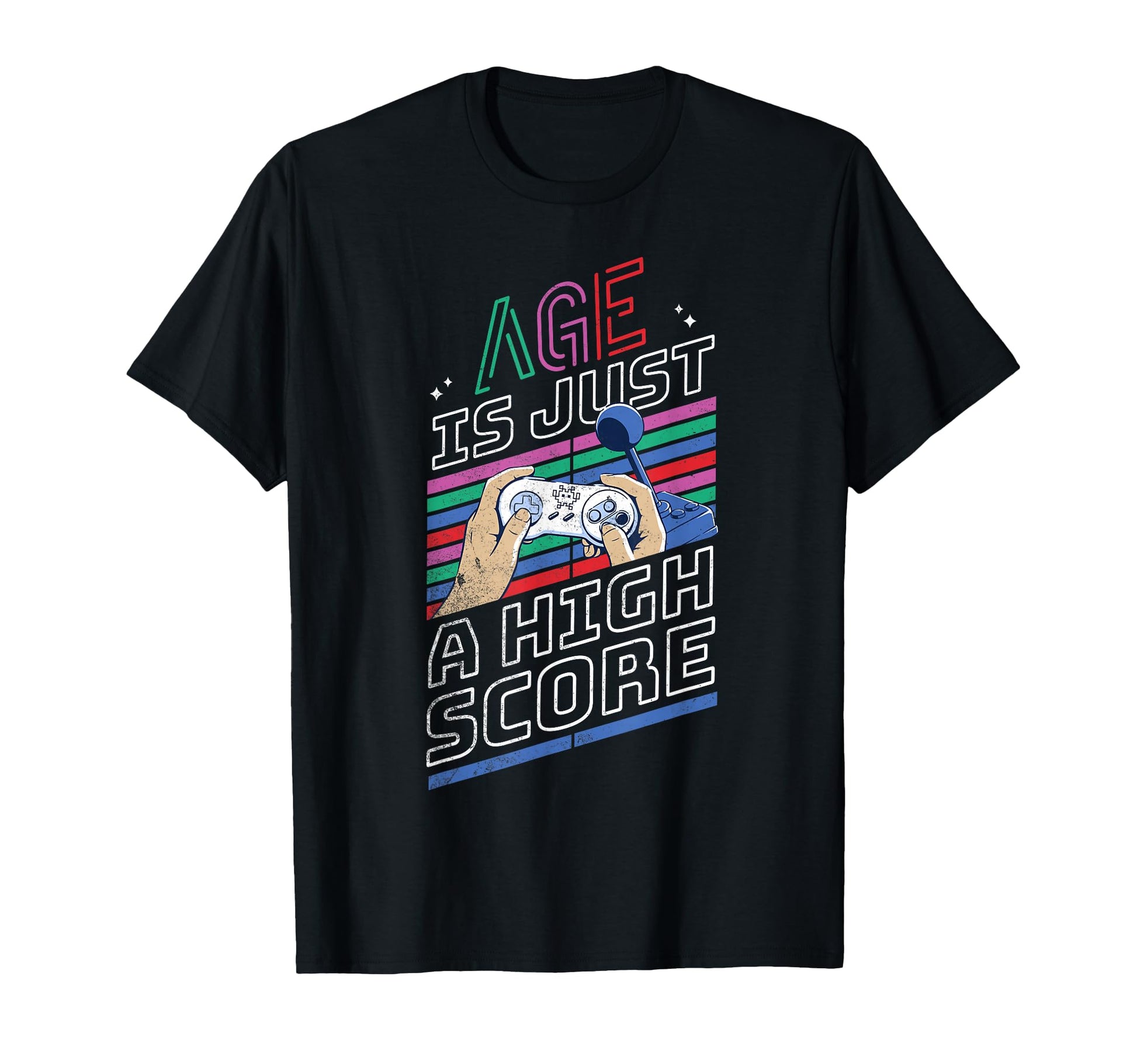 Age Is Just High Score Funny Gaming T-Shirt - Minimalist Print Unisex - T-Shirt, Sweatshirt, Hoodie