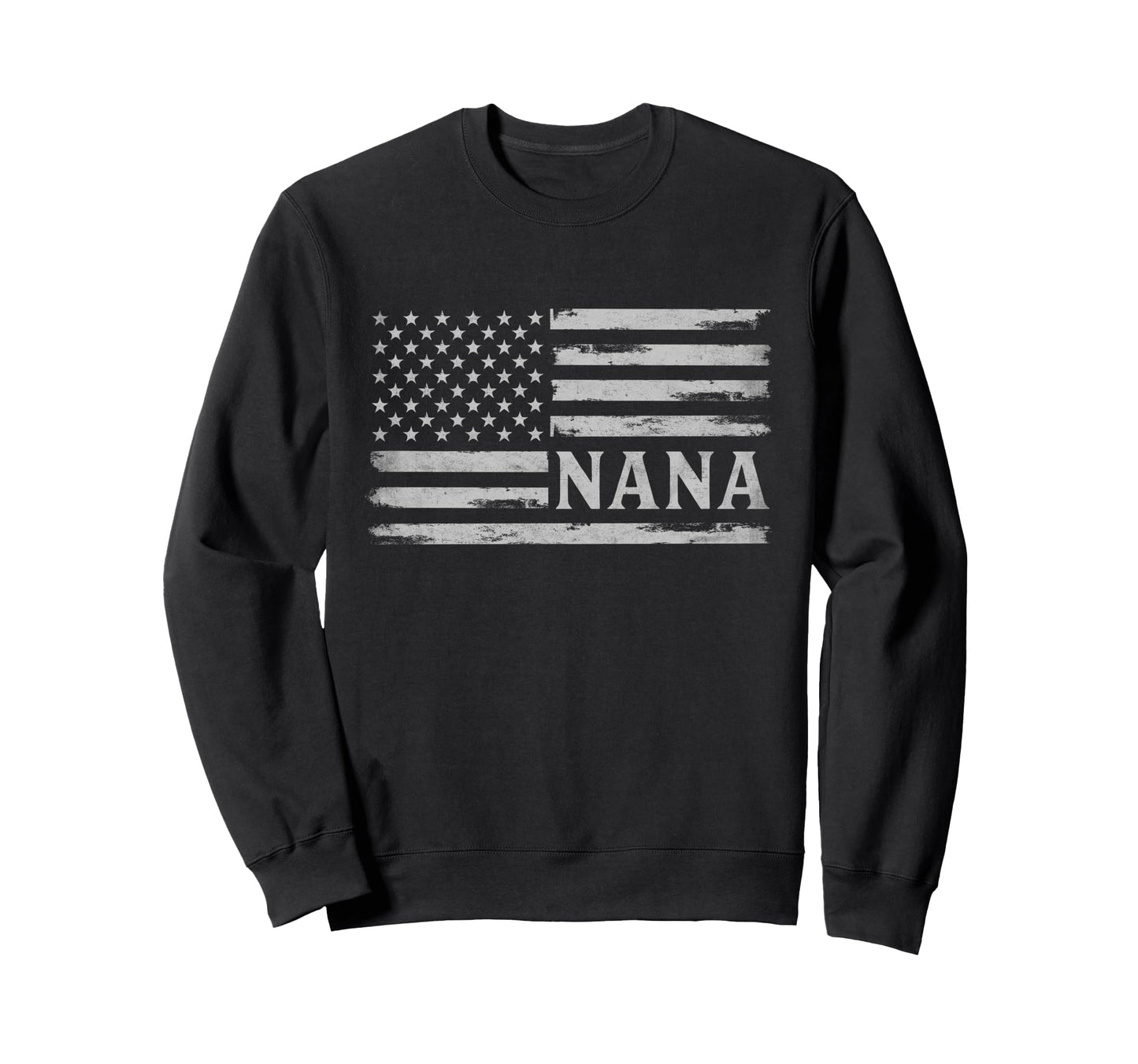 Nana Grey Usa Flag Mothers Day Sweatshirt - Minimalist Print for Adults - T-Shirt, Sweatshirt, Hoodie