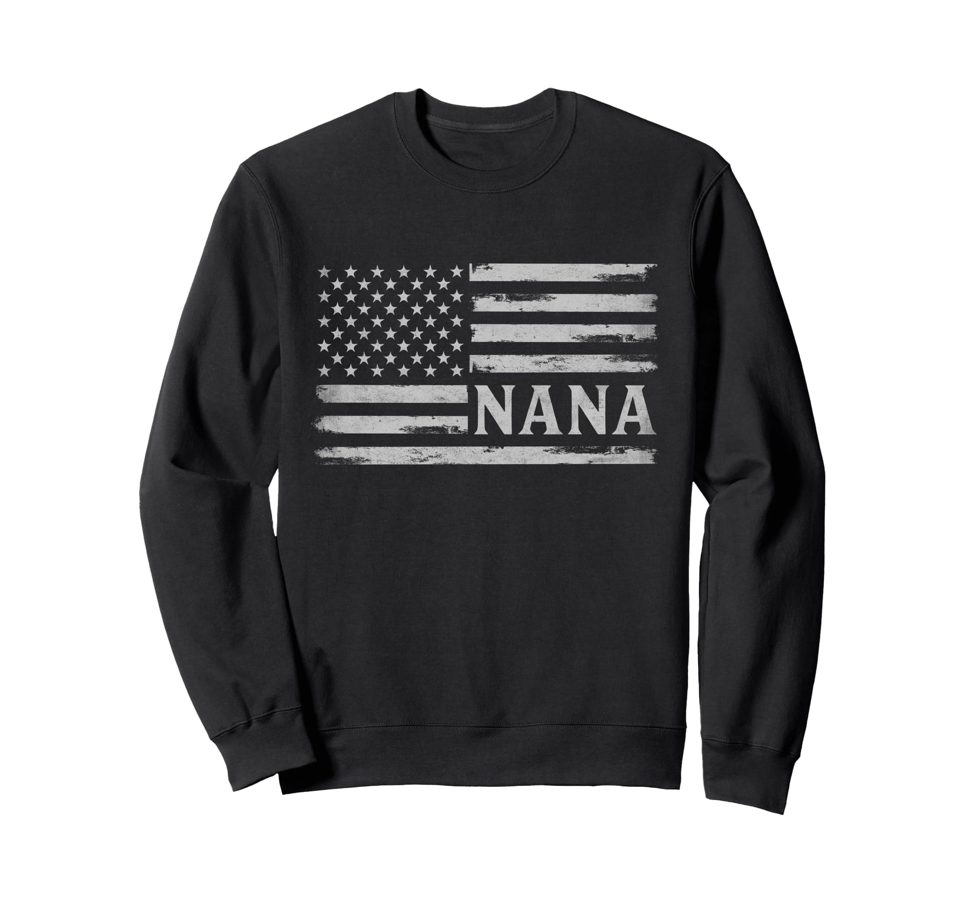 Nana Grey Usa Flag Mothers Day Sweatshirt - Minimalist Print for Adults - T-Shirt, Sweatshirt, Hoodie