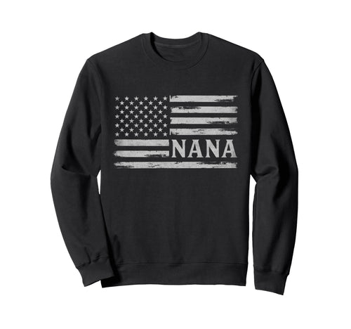 Nana Grey Usa Flag Mothers Day Sweatshirt - Minimalist Print for Adults - T-Shirt, Sweatshirt, Hoodie