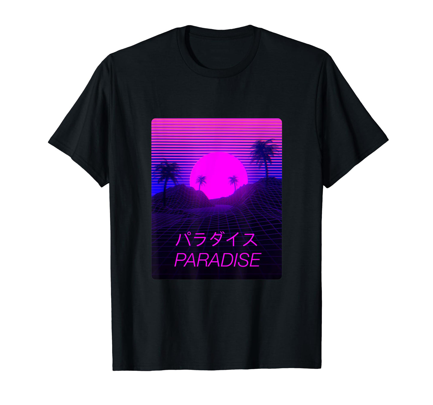 Vaporwave Paradise Aesthetic T-Shirt - Casual Everyday Wear Men Women - T-Shirt, Sweatshirt, Hoodie