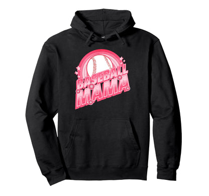 Baseball Mom Club Sports Team Support Hoodie - Graphic Print Unisex - T-Shirt, Sweatshirt, Hoodie