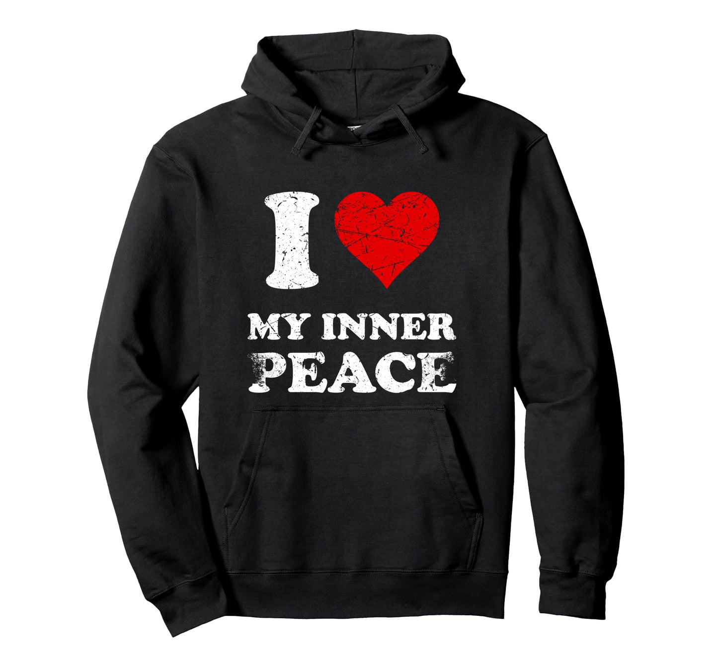 Distressed Grunge Worn Out I Love My Hoodie - Trendy Graphic Men Women - T-Shirt, Sweatshirt, Hoodie