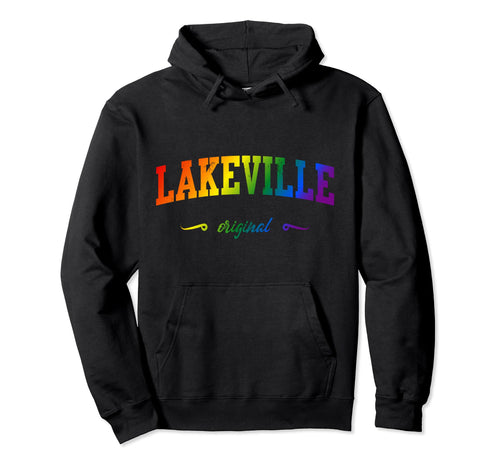 Lakeville Minnesota Lgbtqai Rainbow Hoodie - Trendy Graphic for Adults - T-Shirt, Sweatshirt, Hoodie