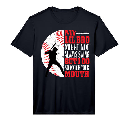 Funny Baseball Shirts Lil Bro T-Shirt - Casual Everyday Wear Unisex - T-Shirt, Sweatshirt, Hoodie