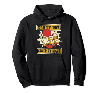Dad Day Gamer Night Video Game Lover Hoodie - Novelty Apparel Unisex - T-Shirt, Sweatshirt, Hoodie