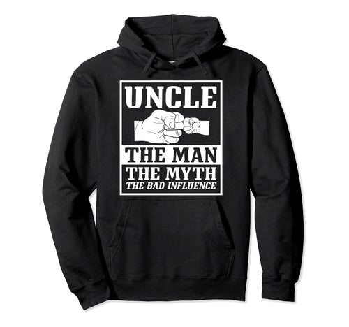 Uncle Myth Bad Influence Hoodie - Fun Novelty Design Unisex - T-Shirt, Sweatshirt, Hoodie