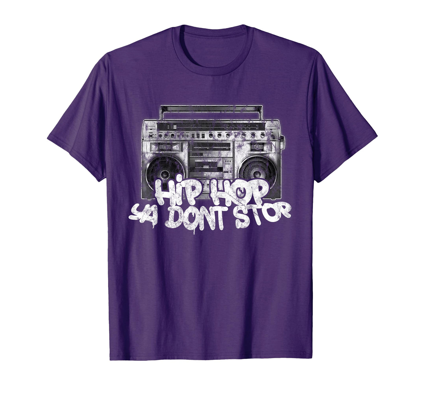 Hip Hop Ya Dont Stop Old School Boombox T-Shirt - Aesthetic Graphic Unisex - T-Shirt, Sweatshirt, Hoodie
