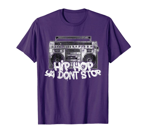 Hip Hop Ya Dont Stop Old School Boombox T-Shirt - Aesthetic Graphic Unisex - T-Shirt, Sweatshirt, Hoodie
