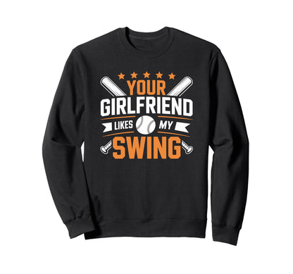Baseball Player Team Your Sweatshirt - Fun Novelty Design for Adults - T-Shirt, Sweatshirt, Hoodie