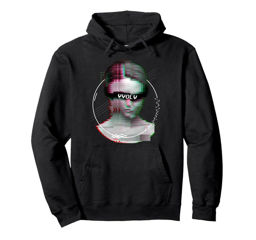Vaporwave Retrowave Vvolv Glitch Aesthetic Hoodie - Streetwear Style Unisex - T-Shirt, Sweatshirt, Hoodie