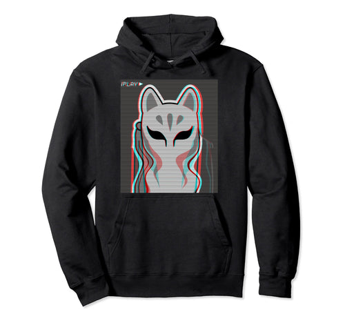 Kitsune Fox Mask Japanese Hoodie - Casual Everyday Wear for Adults - T-Shirt, Sweatshirt, Hoodie