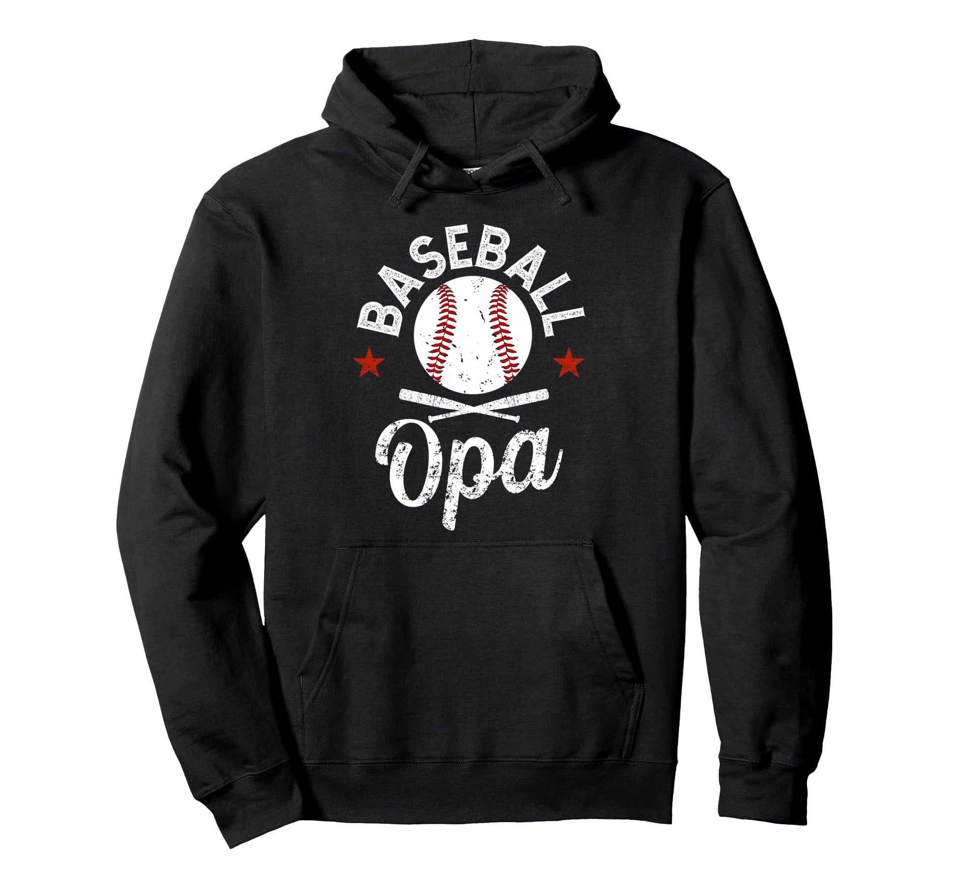 Baseball Opa Grandpa Baseball Player Hoodie - Fun Novelty Design Men Women - T-Shirt, Sweatshirt, Hoodie