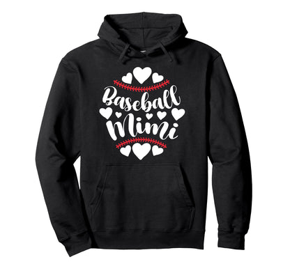 Baseball Mimi Grandma Proud Mimi Hoodie - Graphic Print for Adults - T-Shirt, Sweatshirt, Hoodie