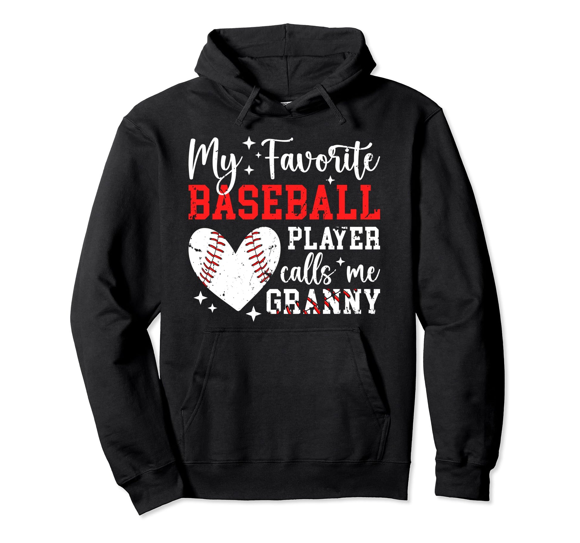 My Favorite Baseball Player Granny Hoodie - Casual Everyday Wear Men Women - T-Shirt, Sweatshirt, Hoodie