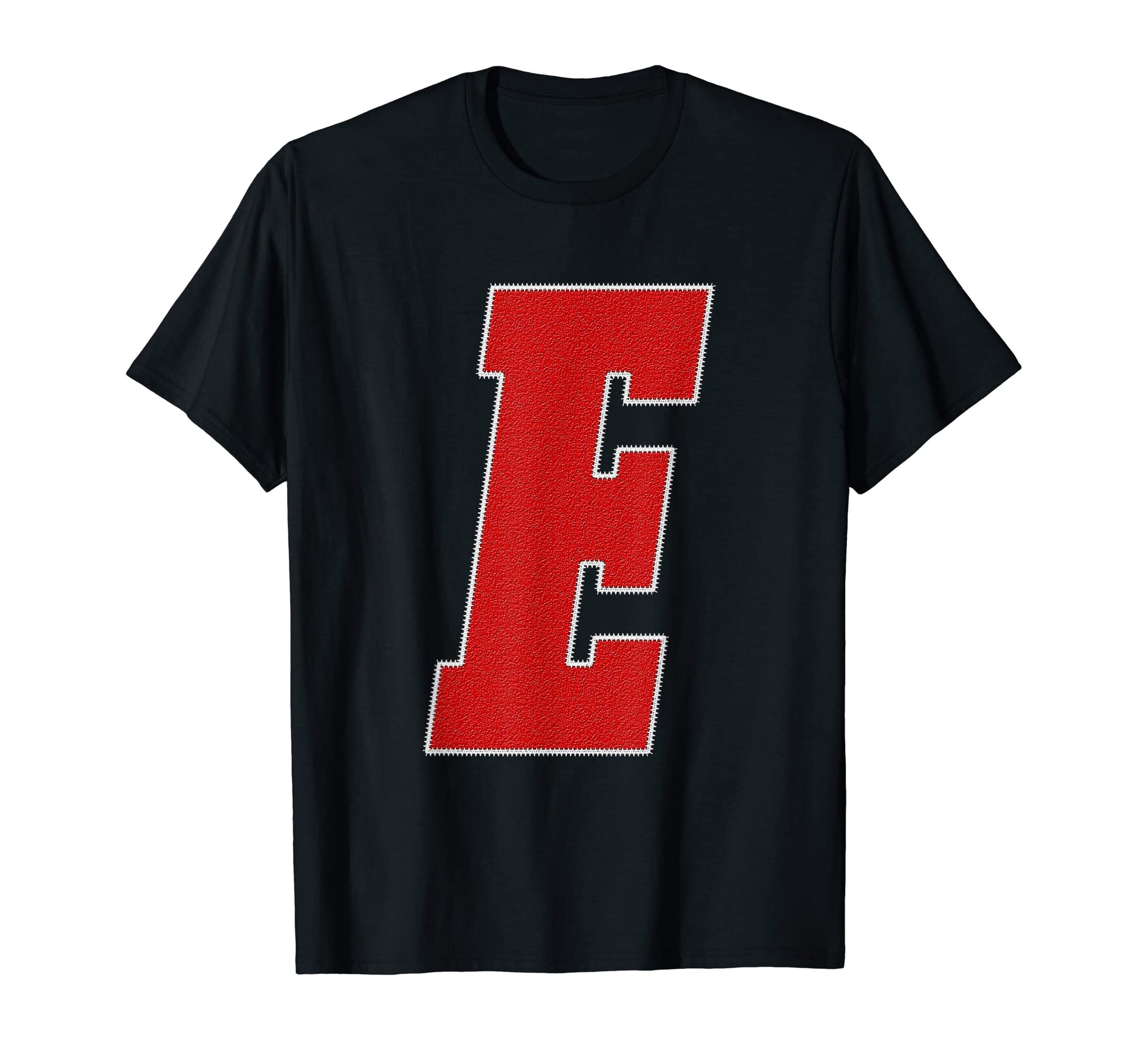 Letter E Monogram Varsity Alphabet T-Shirt - Custom Art Print for Adults - T-Shirt, Sweatshirt, Hoodie