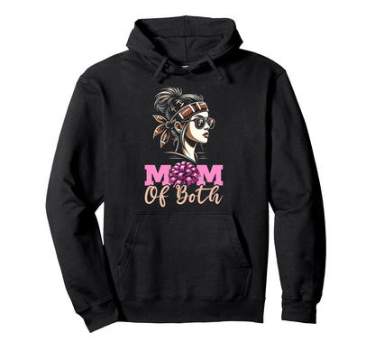 Mom Both Football Cheerleading Cheer Hoodie - Fun Novelty Design Unisex - T-Shirt, Sweatshirt, Hoodie