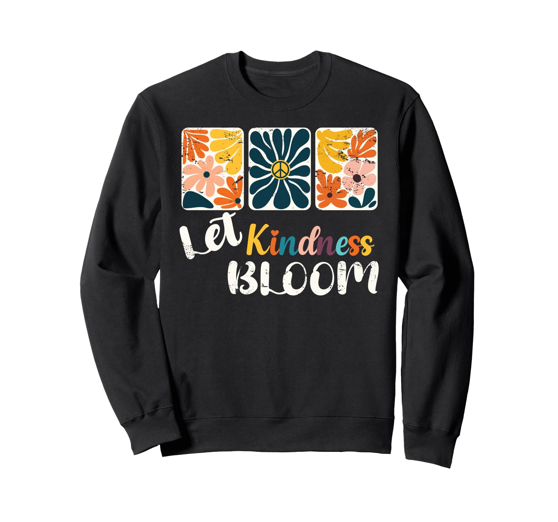 Let Kindness Bloom Boho Matisse Sweatshirt - Graphic Print Men Women - T-Shirt, Sweatshirt, Hoodie