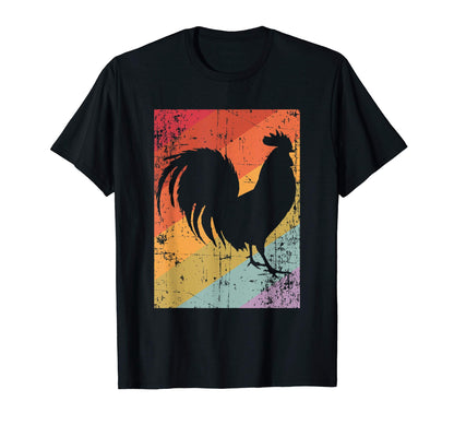 Cock Sunset Rainbow T-Shirt - Unique Graphic for Adults - T-Shirt, Sweatshirt, Hoodie