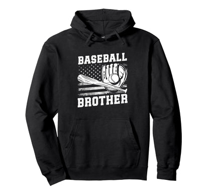 Baseball Brother Hoodie - Unique Graphic for Adults - T-Shirt, Sweatshirt, Hoodie