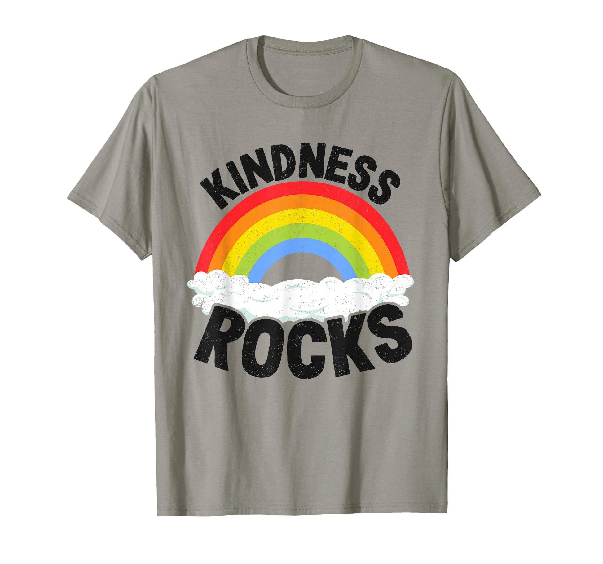 Anti Bullying Hippie Teacher Rainbow T-Shirt - Minimalist Print for Adults - T-Shirt, Sweatshirt, Hoodie