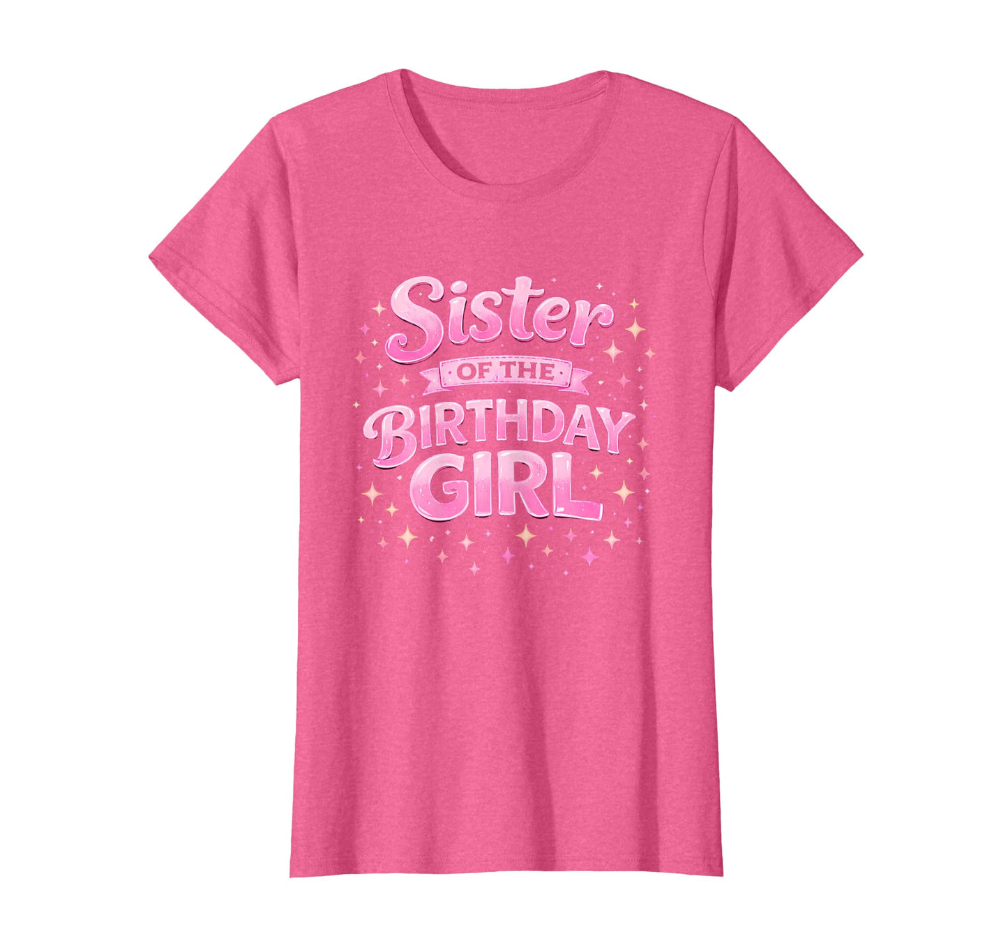 Sister Birthday Groovy Rainbow Stars T-Shirt - Unique Graphic Unisex - T-Shirt, Sweatshirt, Hoodie