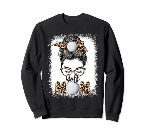 Golf Mom Game Day Messy Bun Sweatshirt - Casual Everyday Wear Men Women - T-Shirt, Sweatshirt, Hoodie