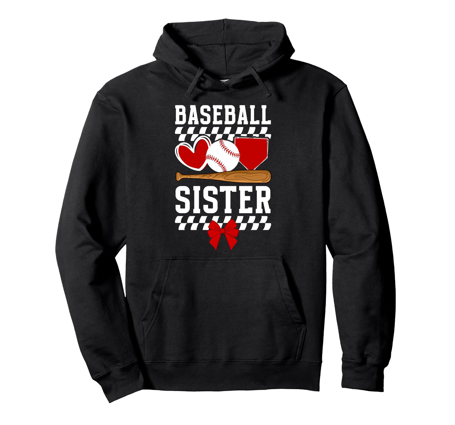 Baseball Sister Baseball Player Baseball Sis Hoodie - Graphic Print Unisex - T-Shirt, Sweatshirt, Hoodie