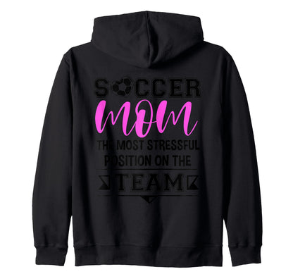 Soccer Mom Gifts Soccer Fan Mommy Hoodie - Custom Art Print for Adults - T-Shirt, Sweatshirt, Hoodie