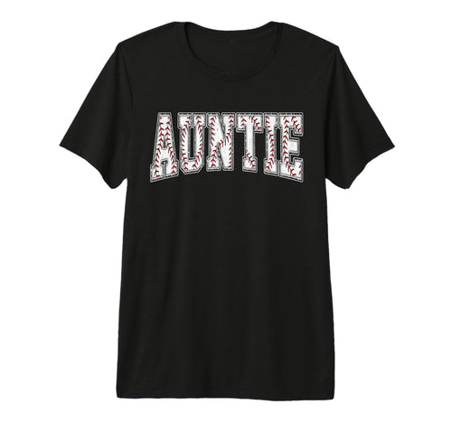 Baseball Auntie Baseball Aunt Nephew T-Shirt - Graphic Print Unisex - T-Shirt, Sweatshirt, Hoodie