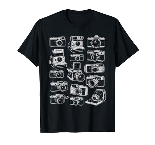 Photographer Camera Collection T-Shirt - Fun Novelty Design Unisex - T-Shirt, Sweatshirt, Hoodie